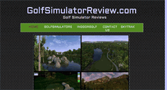 Desktop Screenshot of golfsimulatorreview.com