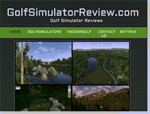 Tablet Screenshot of golfsimulatorreview.com